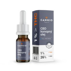 Cannio CBD olej 26% Full Spectrum s 1% THC 10ml