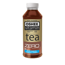 OSHEE ZERO vitamínový  černý čaj 555 ml - broskev