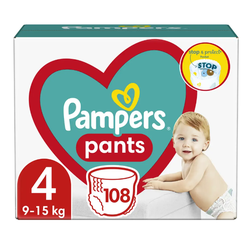 Pampers Pants 4 ( 9-15kg ) - 108 ks