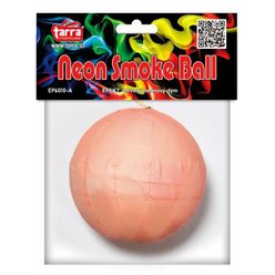NEON SMOKE BALL - Červená dýmovnice - 1ks