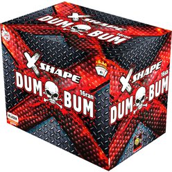 Ohňostrojový kompakt DumBum X Shape 16ran / 20mm