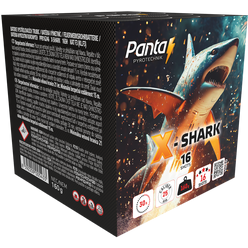 Pyrotechnika ohňostroj X-Shark 16ran / 25mm