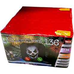 Kompaktní ohňostroj Killer Clown 136 ran / 20,30mm