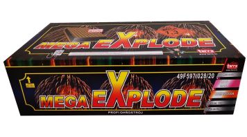 Mega Explode Kompaktní ohňostroj Mega explode 200 ran | Konopné masti, zábavná ...