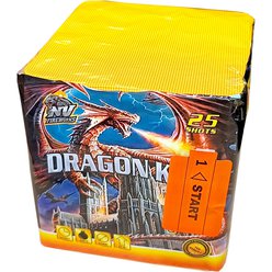Pyrotechnika ohňostroj Dragon King 25ran / 20mm